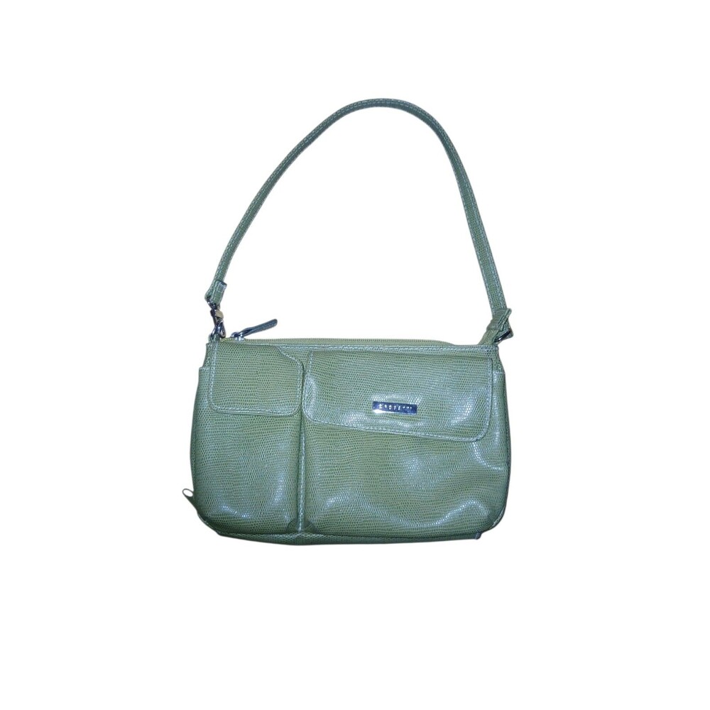 Rosetti Small Green Texture Purse with Multiple Pockets